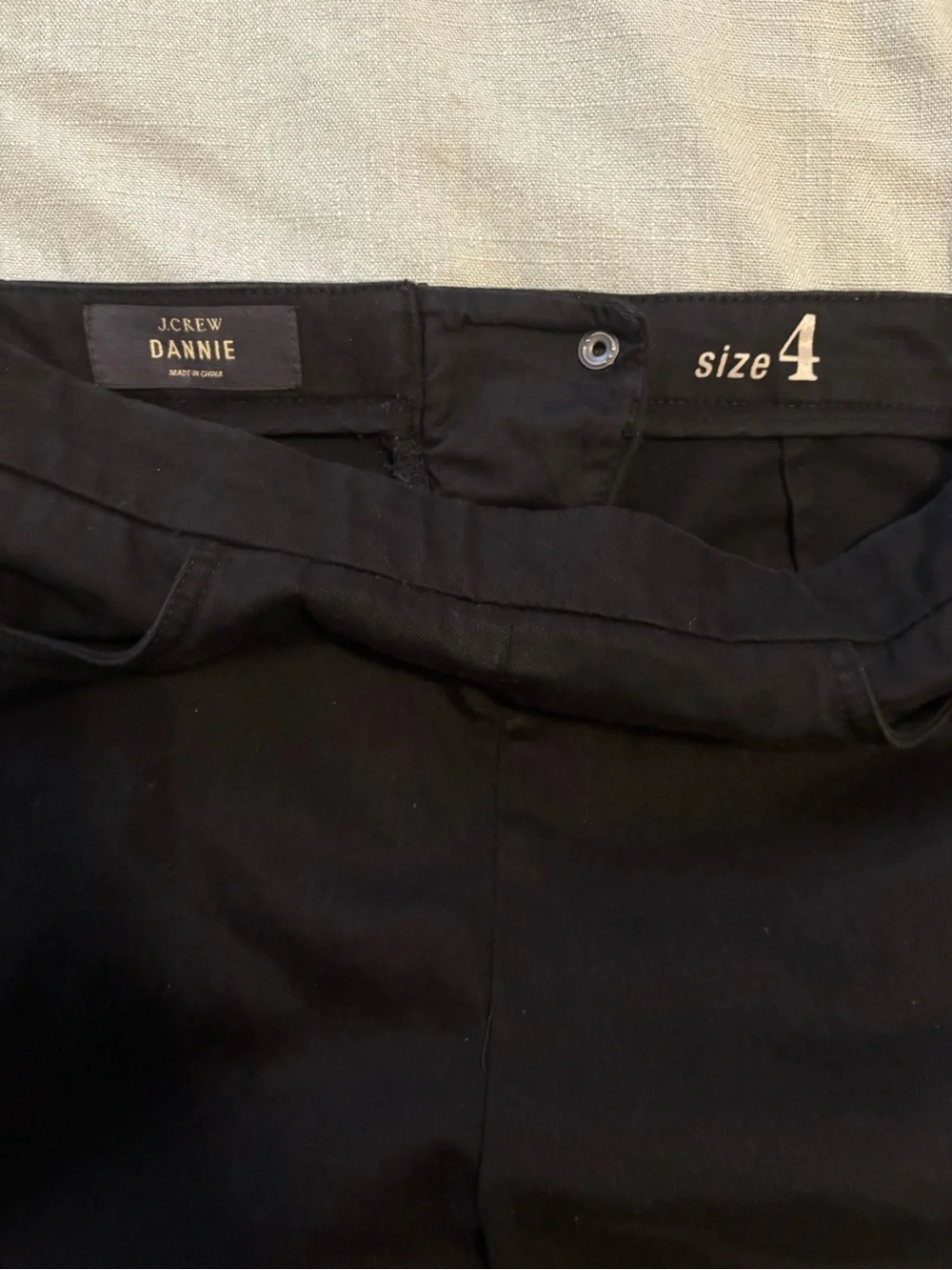 J. Crew Black Dannie Slim Pull-On Pants
